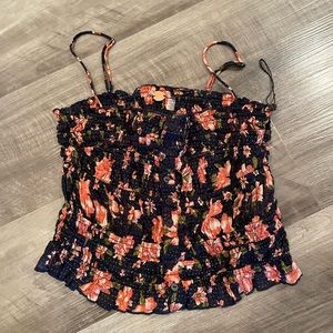 Free People Floral Tank